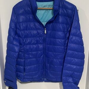 Calvin Klein Royal Blue Puffy Jacket Women's Size L